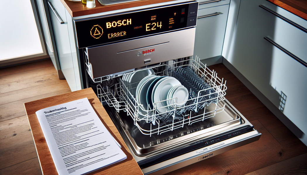 Gerät starten ohne Reiniger, ggf Rückstände - Bosch Spülmaschine E24 – Hilfe bei Problemen