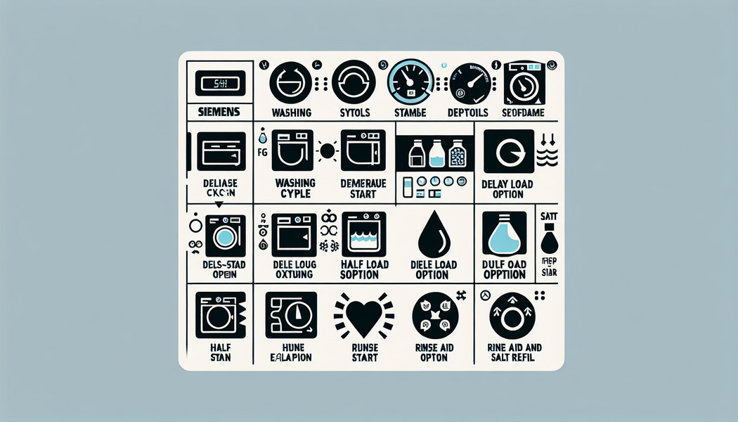 Fehlersymbole und ihre Interpretation - Siemens Spülmaschine Symbole – Dein Leitfaden