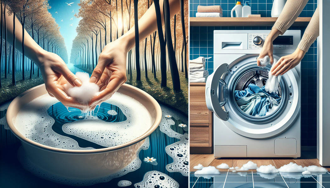 Waschtrommel nicht überladen -  Handwäsche Waschmaschine – Schonende Pflege