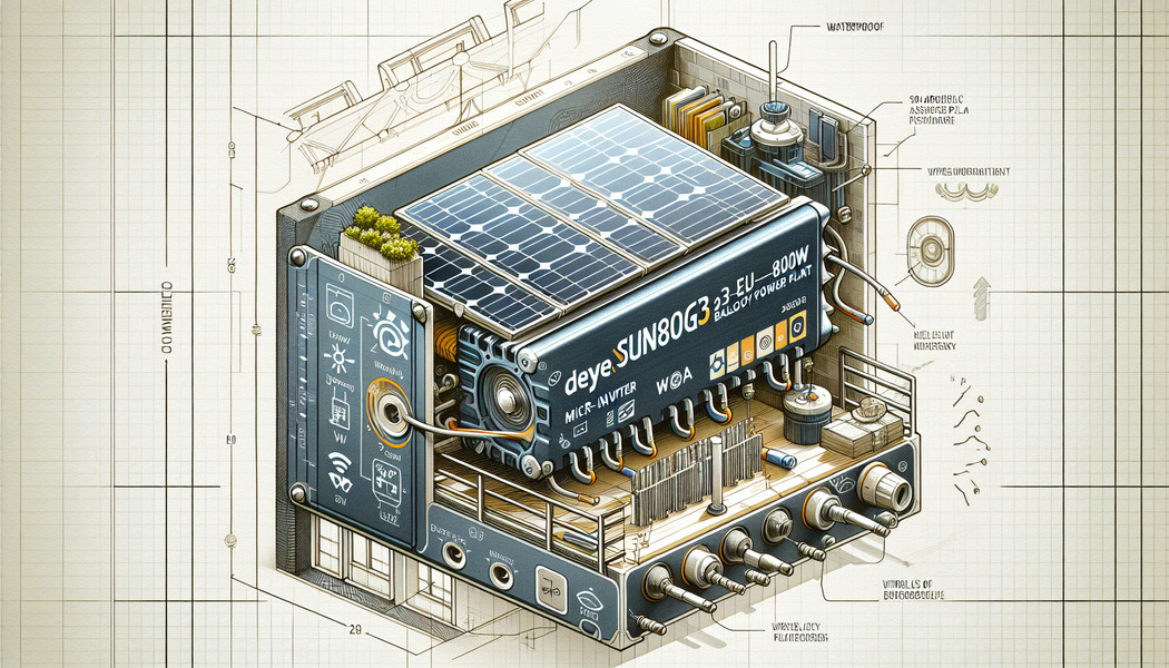 Einfache Installation und Handhabung - Deye SUN800G3-EU-230 800W Micro-Wechselrichter WLAN Balkonkraftwerk wasserdicht – Dein smarter Solarhelfer