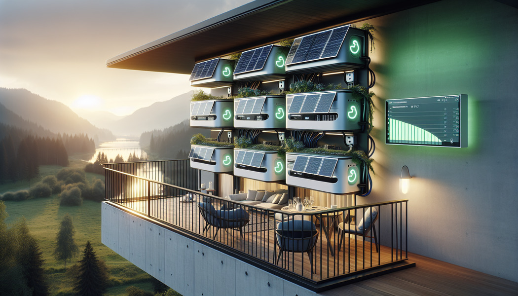 Speicheroptionen und deren Vorteile -  Balkonkraftwerk Speicher für 4 Module: Autark leben
