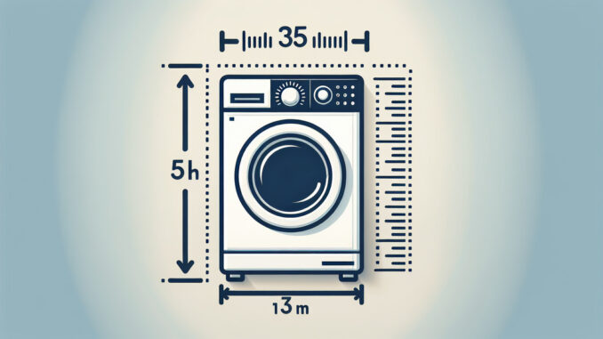 Maße Waschmaschine – So passt sie perfekt
