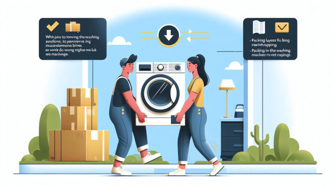 Waschmaschine transportieren – So machst Du es richtig