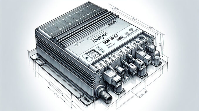 Deye SUN800G3-EU-230 800W Micro-Wechselrichter WLAN Balkonkraftwerk wasserdicht – Dein smarter Solarhelfer