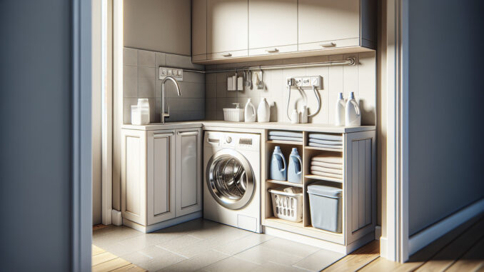 Unterschrank Waschmaschine: Platz sparend organisieren